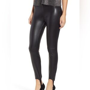 BLANK NYC Size 29 Black Mid-Rise Skinny Faux Leather Stir Up Pants